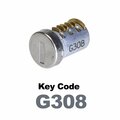 Global Replacement Lock Cylinder, For Non-Master Key Applications, For use in Locks with Key Code G308 KC-SNM-NK-308
